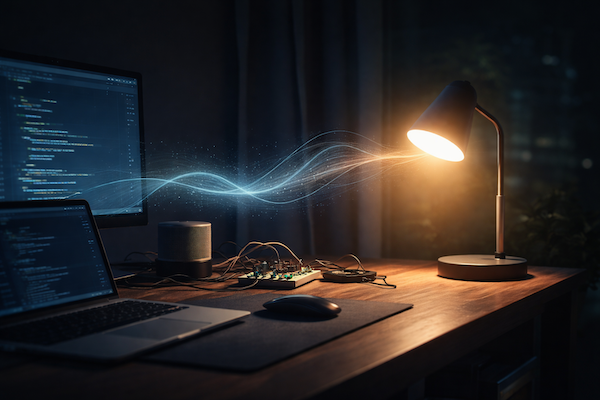 Controlling My Office Light with Natural Language (A Weekend Tinkering Story)