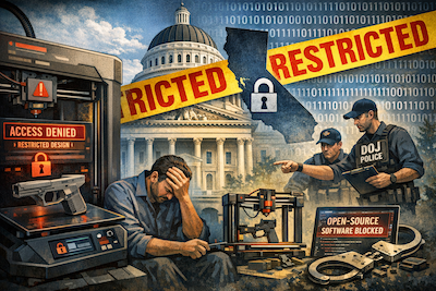 California's 3D Printing Bill Won't Stop Gun Violence, But It Will Create a New Class of Criminals